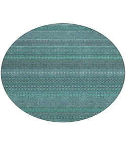 Addison Chantille ACN527 Turquoise 8 ft. x 8 ft. Round Rug