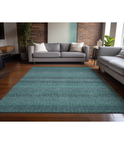 Chantille ACN527 Turquoise 3' x 5' Rug