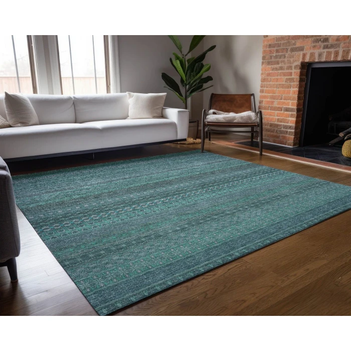 Chantille ACN527 Turquoise 10' x 14' Rug