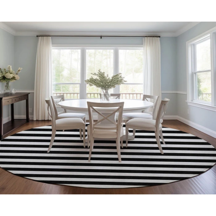 Chantille ACN528 Black 8' x 8' Rug
