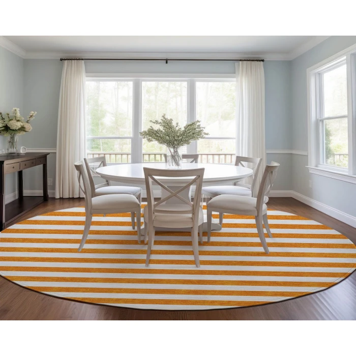 Chantille ACN528 Orange 8' x 8' Rug