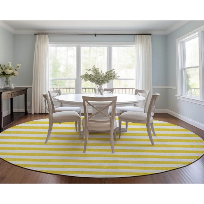 Chantille ACN528 Yellow 8' x 8' Rug