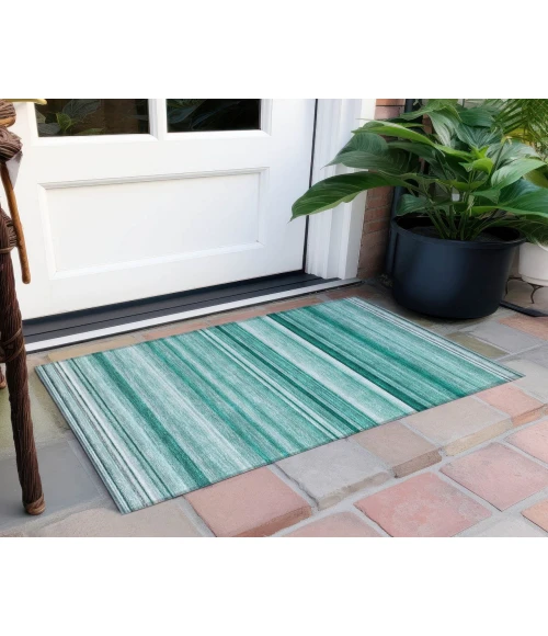 Chantille ACN529 Aqua 1'8" x 2'6" Rug
