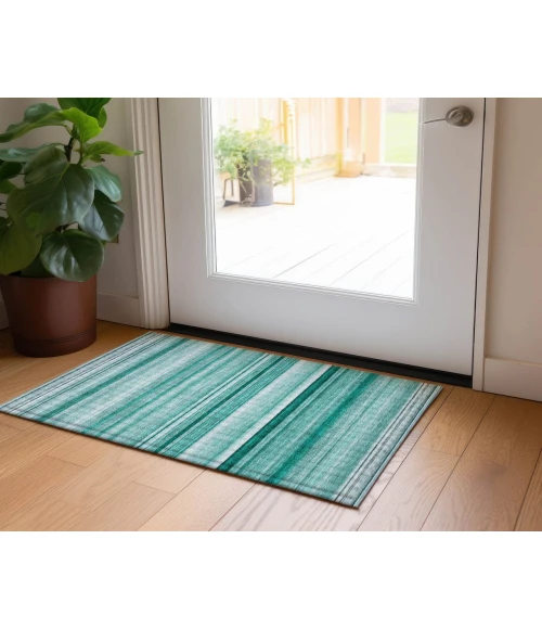 Chantille ACN529 Aqua 1'8" x 2'6" Rug