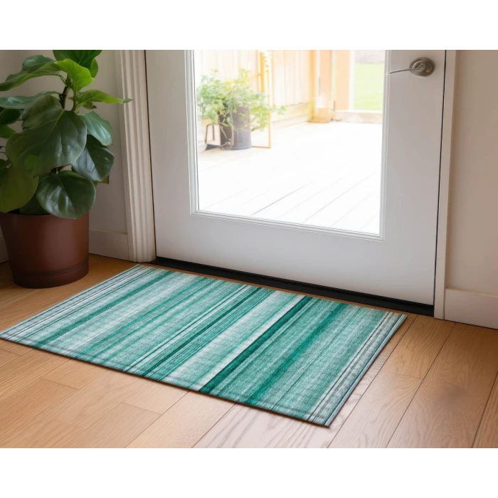 Chantille ACN529 Aqua 1'8" x 2'6" Rug