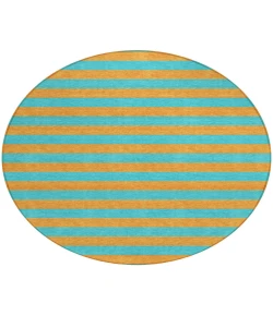 Addison Chantille ACN530 Aqua 8 ft. x 8 ft. Round Rug
