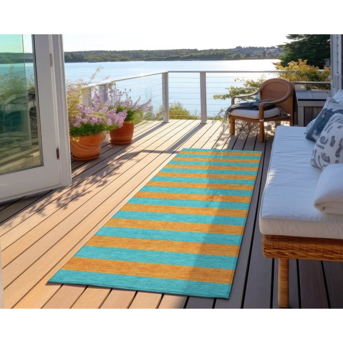 Chantille ACN530 Aqua 2'3" x 7'6" Rug