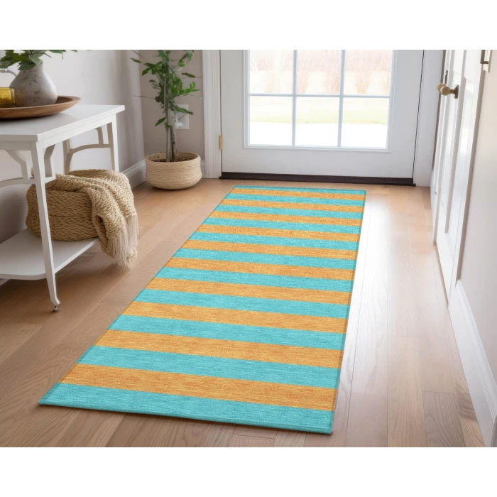 Chantille ACN530 Aqua 2'3" x 7'6" Rug