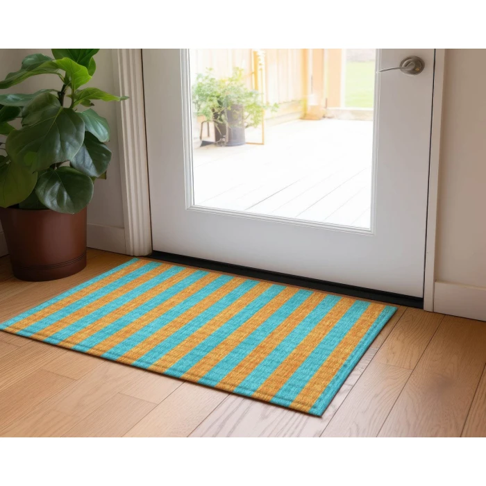 Chantille ACN530 Aqua 1'8" x 2'6" Rug