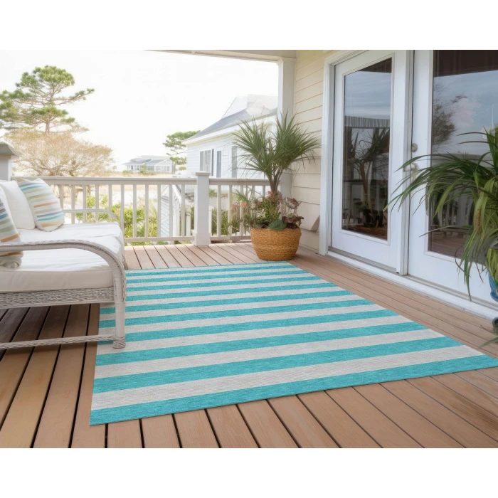 Chantille ACN530 Turquoise 2'6" x 3'10" Rug