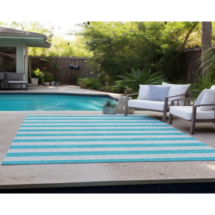 Chantille ACN530 Turquoise 2'6" x 3'10" Rug