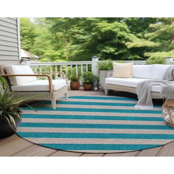 Chantille ACN530 Turquoise 8' x 8' Rug