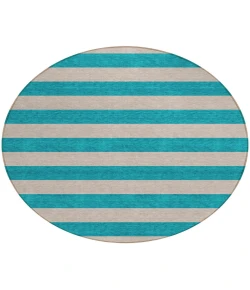 Addison Chantille ACN530 Turquoise 8 ft. x 8 ft. Round Rug