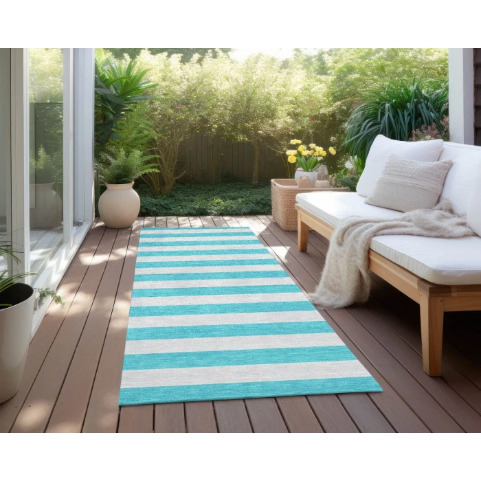 Chantille ACN530 Turquoise 2'3" x 7'6" Rug