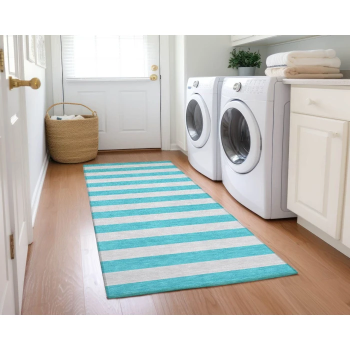 Chantille ACN530 Turquoise 2'3" x 7'6" Rug