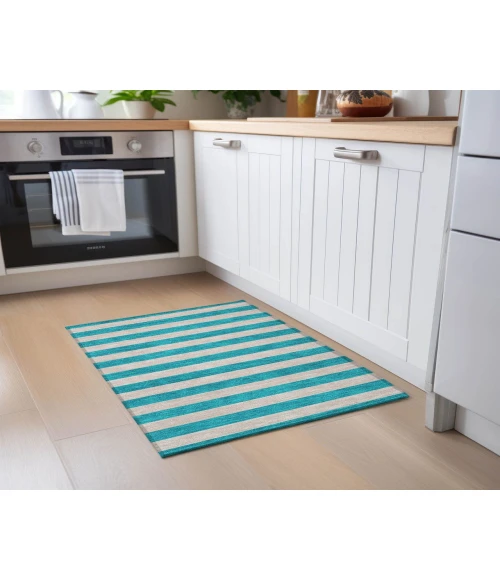 Chantille ACN530 Turquoise 1'8" x 2'6" Rug
