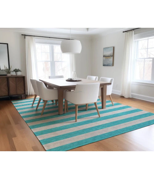 Chantille ACN530 Turquoise 2'6" x 3'10" Rug