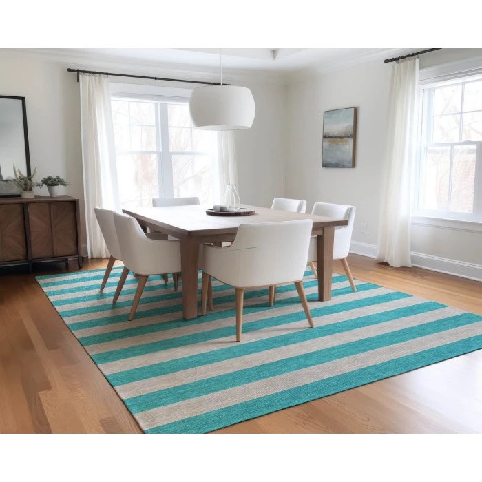 Chantille ACN530 Turquoise 2'6" x 3'10" Rug