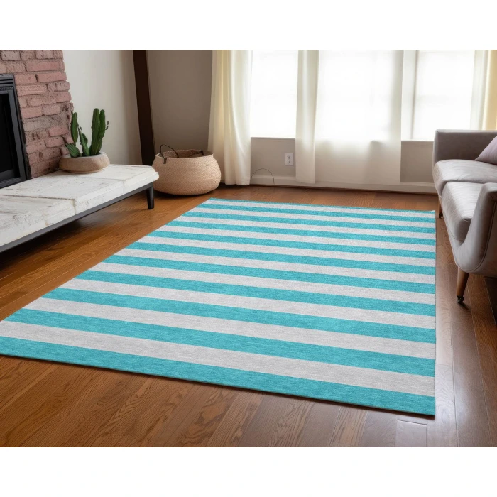 Chantille ACN530 Turquoise 2'6" x 3'10" Rug