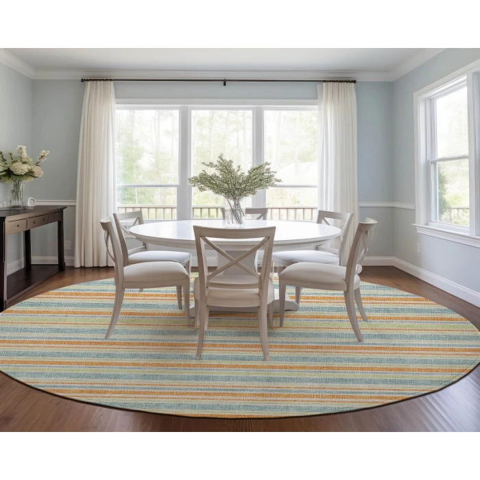 Chantille ACN531 Orange 8' x 8' Rug