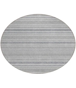 Addison Chantille ACN531 Silver 8 ft. x 8 ft. Round Rug