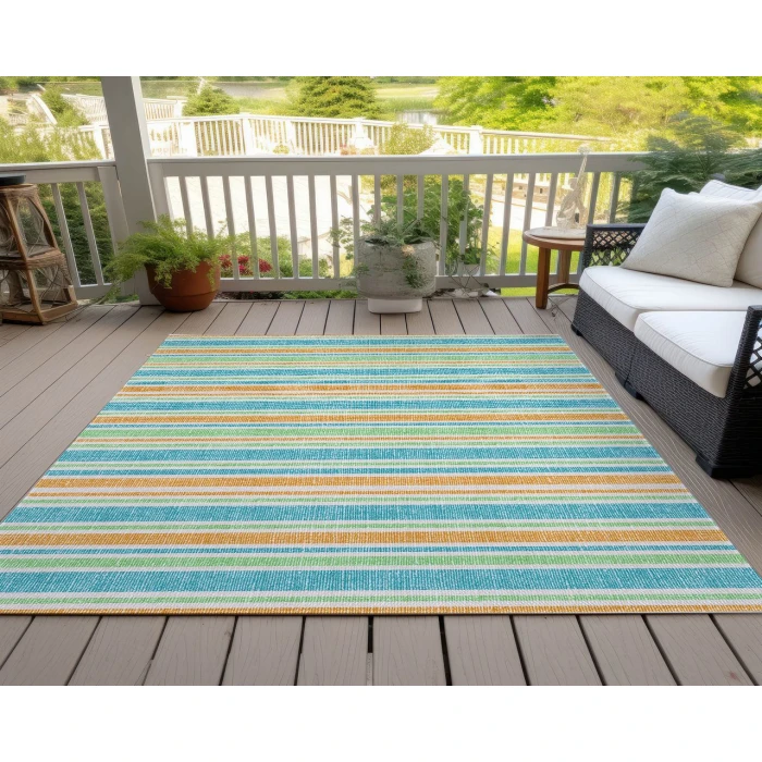 Chantille ACN531 Teal 3' x 5' Rug
