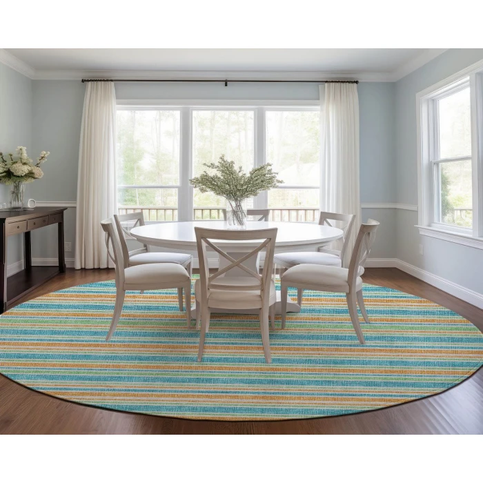 Chantille ACN531 Teal 8' x 8' Rug