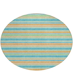 Addison Chantille ACN531 Teal 8 ft. x 8 ft. Round Rug