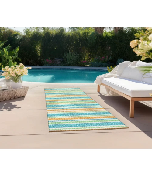 Chantille ACN531 Teal 2'3" x 7'6" Rug