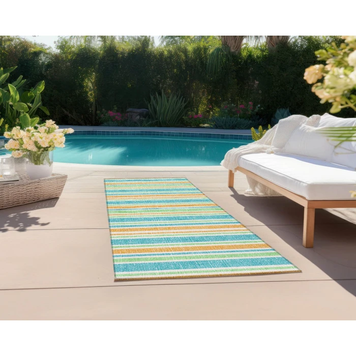 Chantille ACN531 Teal 2'3" x 7'6" Rug