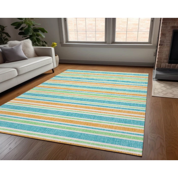 Chantille ACN531 Teal 3' x 5' Rug