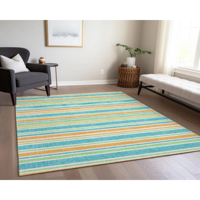 Chantille ACN531 Teal 3' x 5' Rug