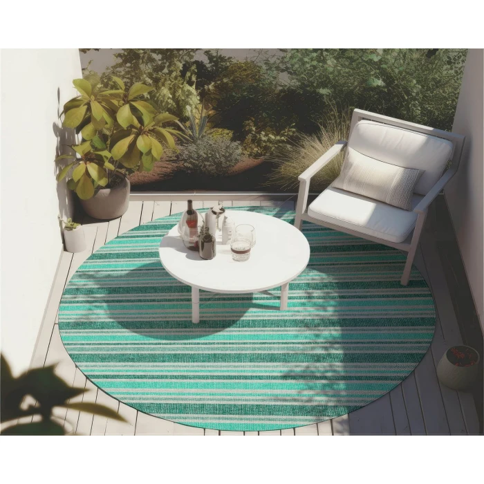 Chantille ACN531 Turquoise 8' x 8' Rug