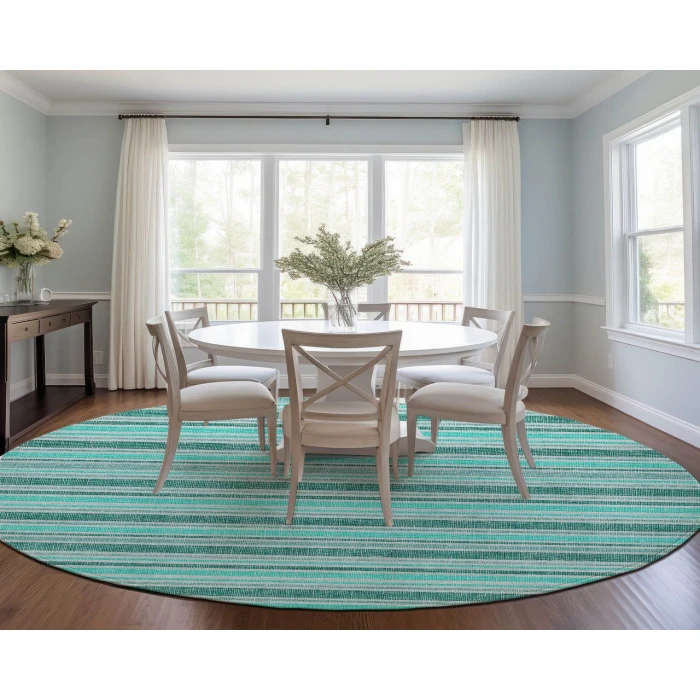 Chantille ACN531 Turquoise 8' x 8' Rug