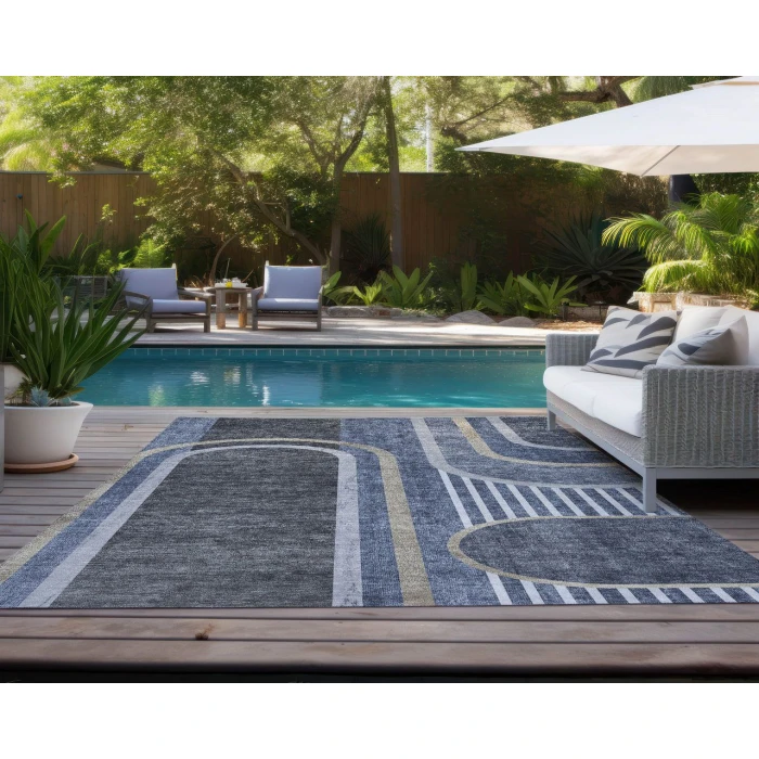 Chantille ACN532 Navy 8' x 10' Rug