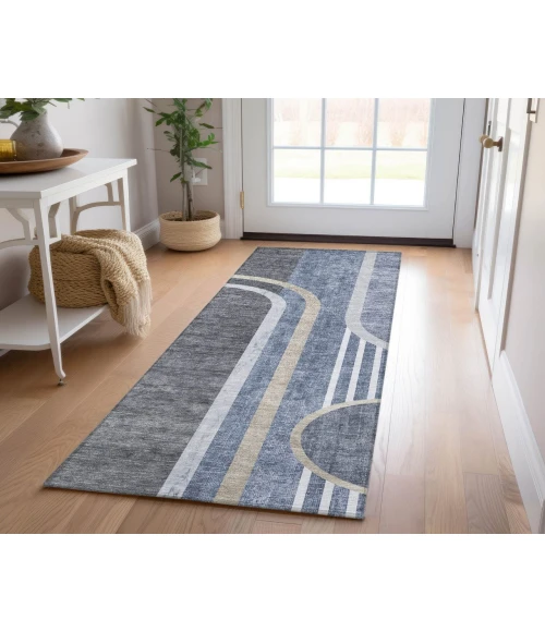Chantille ACN532 Navy 2'3" x 7'6" Rug