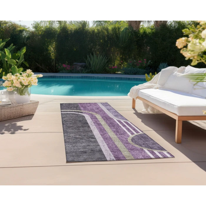Chantille ACN532 Purple 2'3" x 7'6" Rug