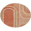 Addison Chantille ACN532 Salmon 8 ft. x 8 ft. Round Rug