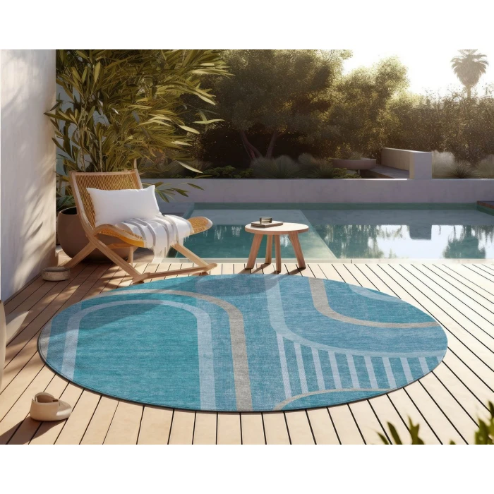 Chantille ACN532 Teal 8' x 8' Rug