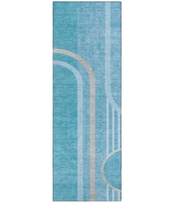 Addison Chantille ACN532 Teal 2 ft. 3 in. x 7 ft. 6 in. Runner Rug