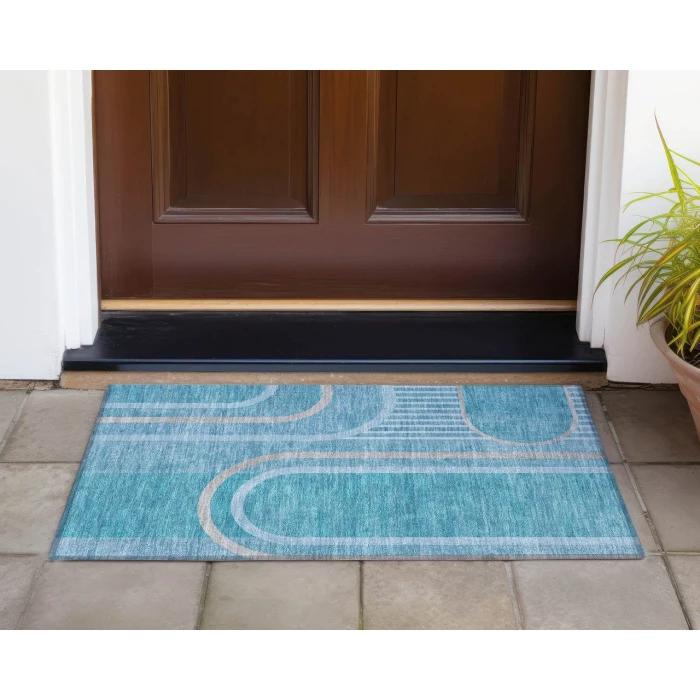 Chantille ACN532 Teal 1'8" x 2'6" Rug