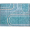 Addison Chantille ACN532 Teal 1 ft. 8 in. x 2 ft. 6 in. Rectangle Rug
