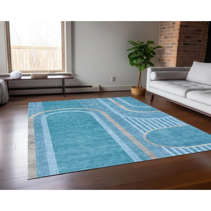 Chantille ACN532 Teal 10' x 14' Rug