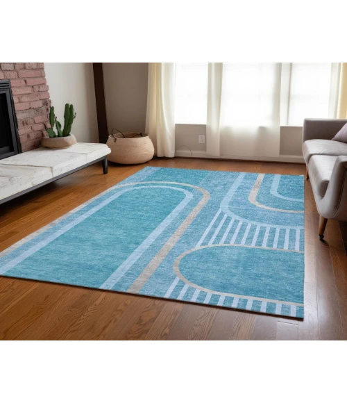 Chantille ACN532 Teal 9' x 12' Rug