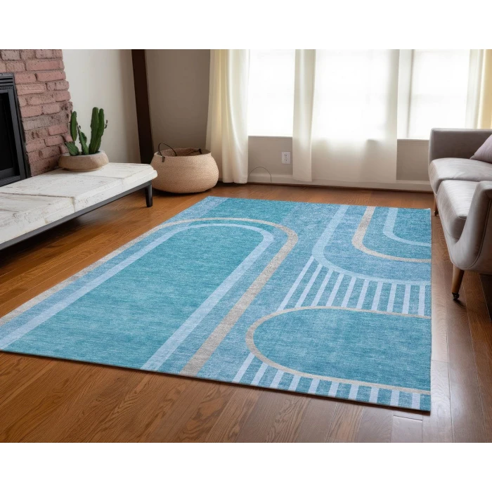 Chantille ACN532 Teal 10' x 14' Rug