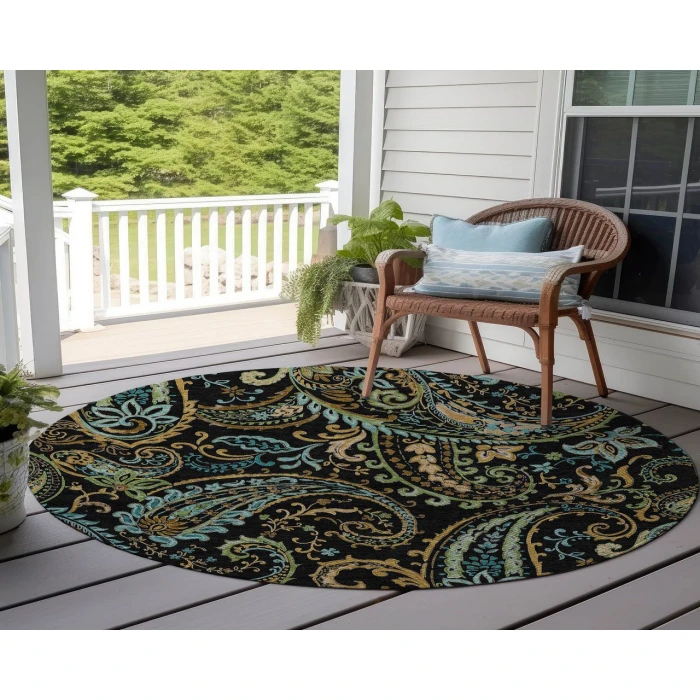 Chantille ACN533 Black 8' x 8' Rug