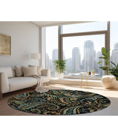 Chantille ACN533 Black 8' x 8' Rug