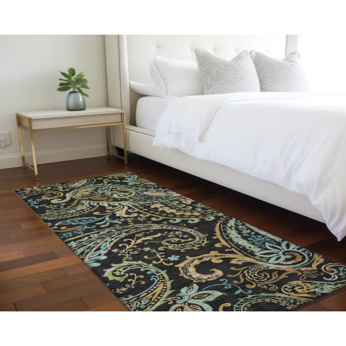 Chantille ACN533 Black 2'3" x 7'6" Rug