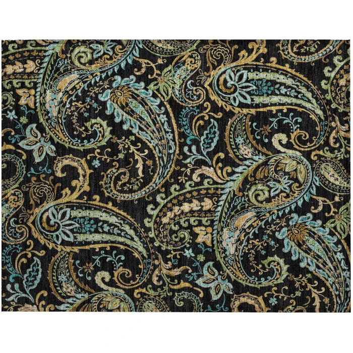 Chantille ACN533 Black 1'8" x 2'6" Rug