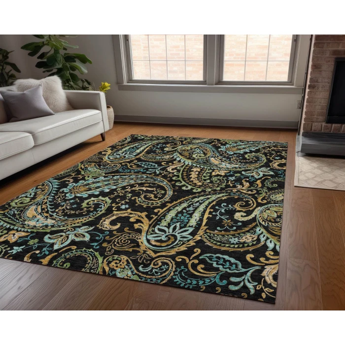 Chantille ACN533 Black 2'6" x 3'10" Rug